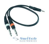 Switch Electronics Cavo Audio 3.5mm Stereo Jack 2x6.35mm Mono 50cm 1.5m 3m