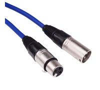Switch Electronics Cavo Microfono Patch XLR Maschio-Femmina 3m Blu 481187