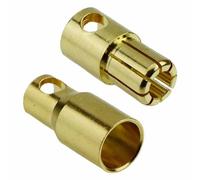 Switch Electronics Coppia Connettori Banana A Tiro 6mm Oro Presa Plug