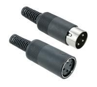 Switch Electronics Coppia Connettori DIN 3-Pin Spin Presa Saldatura 992533