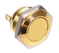 Switch Electronics Interruttore a Pulsante 16mm Gold Antivandalico 2A SPST