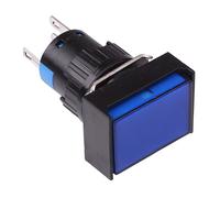 Switch Electronics Interruttore A Pulsante 16mm Rettangolare A Momento NO/NC 12V