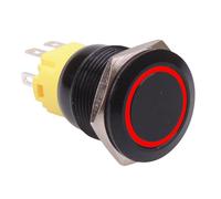 Switch Electronics Interruttore Pulsante A Scatto Nero 19mm RGB 12V