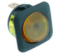Switch Electronics Interruttore Rocker Circolare Illuminato SPST 12V