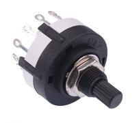 Switch Electronics Interruttore Rotativo 2 Poli 4 Vie Saldatura Albero Scanalato