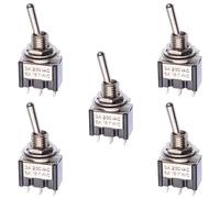 Switch Electronics Interruttore Toggle Mini On/On SPDT 3A 250VAC Pannello 5 x