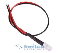 Switch Electronics LED Diffuso 5mm Precablaggio 12V, 6 Colori
