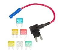 Switch Electronics Portafusibili Mini Blade 10A 12VDC Piggyback + 6 Fusibili