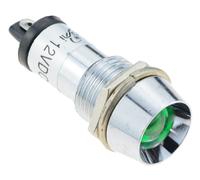 Switch Electronics Spia Indicatore Pannello Pilota LED Verde 12mm 12V