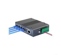 Switch Ethernet 5 per porte In Lega di Alluminio IP40 Switch(100 Mbps) | 10/100/1000Mbps, auto-negoziazione MDI/MDI-X, plug-and-play, per ideale automazione