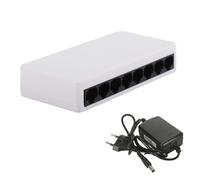 Switch Ethernet a 8 porte 10/100Mbps, da tavolo, da parete, non gestito, splitter Ethernet da tavolo,