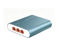 Switch Ethernet da 2,5 GB con ingresso POE, splitter di rete da 1 a 3 2500 Mbps con cavo di alimentazione di tipo C, adattatore Internet RJ45 ad alta velocità per cavo Cat 5/5e/6/7/8, custodia in
