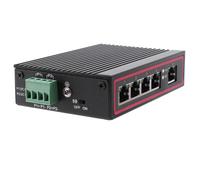 Switch Ethernet da scrivania a 5 porte RJ45 10/100M per laptop, tipo DIN, per montaggio su guida DIN.
