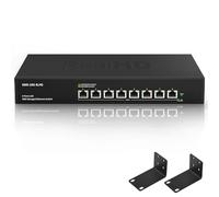 Switch Ethernet di rete gestito Web RJ45 a 8 porte da 10 Gb con 8 porte Base-T da 10 Gb | Supporto Swicth Multi-Gig da 10 Gigabit 10G-5G-2.5G-1G-100M | Montaggio su rack | Larghezza di banda 160G |