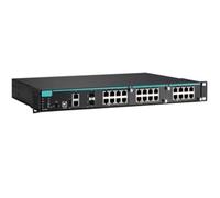 Switch Ethernet gestito modulare IKS-6726A-2GTXSFP-HV-T con 8 porte 10/100BaseT(X), 2 porte combinate 10/100/1000BaseT(X) o 100/1000BaseSFP e 2 slot for moduli Fast Ethernet