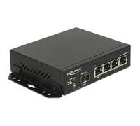 Switch Ethernet Gigabit Delock 87704 4 Porte RJ-45 SFP
