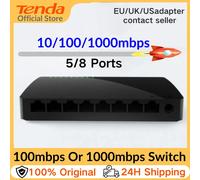 Switch Ethernet Gigabit Tenda 5/8 Porte 1000 Mbps, Hub Fast Switch 10x RJ45, Switch di Rete Ethernet per SOHO, Switch WiFi Smart da Scrivania