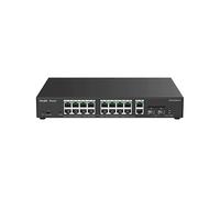 Ruijie Networks Switch di rete RG-ES220GS-P L2 Gigabit 20 porte 16 PoE/PoE+ 2 uplink RJ45/SFP Nero