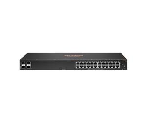 Switch Gestionato HPE Aruba Networking 6100 24G 4SFP+ Gigabit Ethernet L3 1U Rack Nero