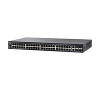 Switch gestito Cisco SF350-48 con 48 porte PoE 10/100, 4 porte Gigabit Ethernet (GbE) combinate SFP, protezione limitata a vita (SF350-48-K9-EU)