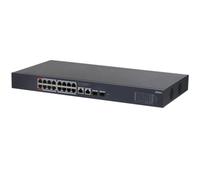 Switch gestito Dahua 18 RJ-45 Gigabit Ethernet, 2 SFP, 16 PoE, 40 Gbps, montaggio su rack