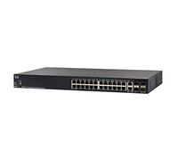 Switch gestito impilabile Cisco SG350X-24P con 24 porte Gigabit Ethernet (GbE) più PoE di 195 W, 2 x 10 G combinate + 2 x SFP+, protezione limitata a vita (SG350X-24P-K9-EU)