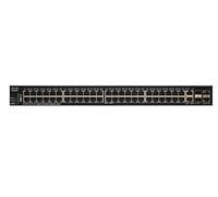 Switch gestito impilabile Cisco SG350X-48P con 48 porte Gigabit Ethernet (GbE), 2 x 10 G combinate + 2 x SFP+, PoE di 382 W, protezione limitata a vita (SG350X-48P-K9-EU)