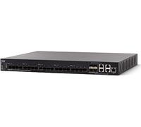 Switch gestito impilabile Cisco SX550X-24F con 24 porte 10 Gigabit Ethernet (GbE), 20 slot SFP+, 4 x 10 G combinate SFP+, routing dinamico L3, protezione limitata a vita (SX550X-24F-K9-EU)