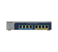 NETGEAR Switch 8 Porte PoE MS108EUP, Switch LAN Multi-Gig (porte da 1 e 2.5 Gbps), Switch Plus Ultra60 PoE++ 230 W