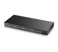 Zyxel 48-porte Gigabit Switch | Gestione Smart | Montaggio in rack con 2 porte SFP | VLAN, IGMP, QoS | Garanzia a vita [GS1900-48]