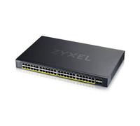 Zyxel Nebula Switch PoE + Smart Managed Ethernet 48 porte Gigabit con 375 Watt Budget e 4 slot SFP + 10G, modalità Cloud ibrida [XGS1935-52HP]