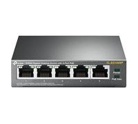 Switch Gigabit a 5 porte, 10/100/1000, 4 porte PoE 802.3af, alloggiamento metallico; ideale per reti aziendali e alimentazione di dispositivi.