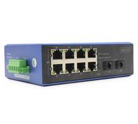DIGITUS Industrial Switch 10 Ports Gigabit Ethernet - 8 Ports RJ45-2 SFP Ports -