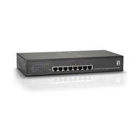 Switch Gigabit Ethernet PoE LevelOne 8 porte 61.6W 802.3at