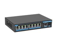 Switch Gigabit Switch Ethernet a 8 porte 2.5G POE Switch POE 10G SFP RJ45 (Color : POE Switch 9 Port)