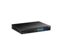 Switch Gigabit Web Smart PoE++ - TRENDnet - TPE-1020SB - 10 porte - 95 W PoE++ - Nero