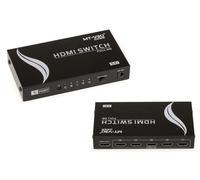 Switch HDMI 1.4V - HDCP - 5 Porte - Con Telecomando - Scatola Metallica