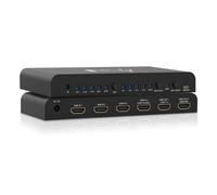 Techly Switch HDMI 2.0 4x1 4K@60Hz con Splitter Audio eARC/ARC per Soundbar