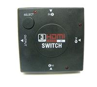 Switch HDMI 3 Porte, Commutatore Automatico e Manuale, Full HD 1080p, 3D Ready, 1 Uscita