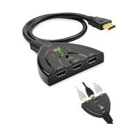 Switch HDMI 4K Automatico/Manuale, Sdoppiatore HDMI 3 in 1 Out, Supporta 4K@60Hz, 3D, HDR, UHD, 1080P, Compatibile con X-box, PS5/PS4/PS3, Blu-Ray, F-ire Stick, HDTV, A-pple TV, e Altri Dispositivi
