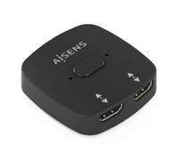 Switch HDMI AISENS A123-0948 4K 60Hz 2x1 Bidirezionale Pulsante Plug and Play Nero