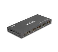 Switch HDMI DeLock 18604 4x1 8K 60 Hz HDR USB Telecomando Metal Nero