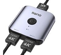 Switch HDMI Splitter HDMI, Switch HDMI bidirezionale in alluminio 4K@60Hz 2 in 1 Out o 1 in 2 Out Splitter HDMI, Switcher HDMI Supporta HD 4K 3D per Xbox/PS5/4/3 Fire Stick Blu-Ray DVD Roku HDTV