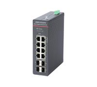 Switch Hikvision 12 Porte Gigabit PoE - DS-3T1512HP-SI-8P4F