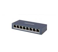 SWITCH HIKVISION 8 Gigabit RJ45 ports, Desktop Steel Case Unmanaged Switch - DS-