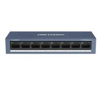 SWITCH HIKVISION 8 PORTE 10/100 POE RJ45, Desktop Steel Case Unmanaged Switch -