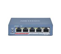 Switch Hikvision 4 Poe 10/100m Unmanaged. +1 Porta Uplink Da 100m. 802.3af/at 2