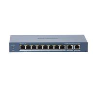 Switch Hikvision DS-3E0310HP-E(C) 8x PoE 10/100 Mbps 2x Gigabit RJ45 Blu