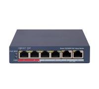 SWITCH HIKVISION SMART MANAGED POE 10/100 L2, 4 10/100M RJ45 POE PORTS, 2 10/100