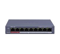 Switch Hikvision Gestito PoE 8x PoE + 1x Uplink (RJ45) Blu